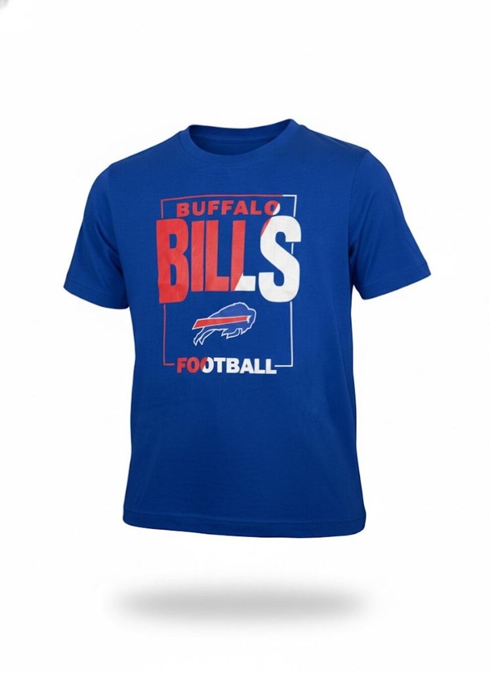 Youth Buffalo Bills Blue Box Short Sleeve NFL T-Shirt - Medium 10/12